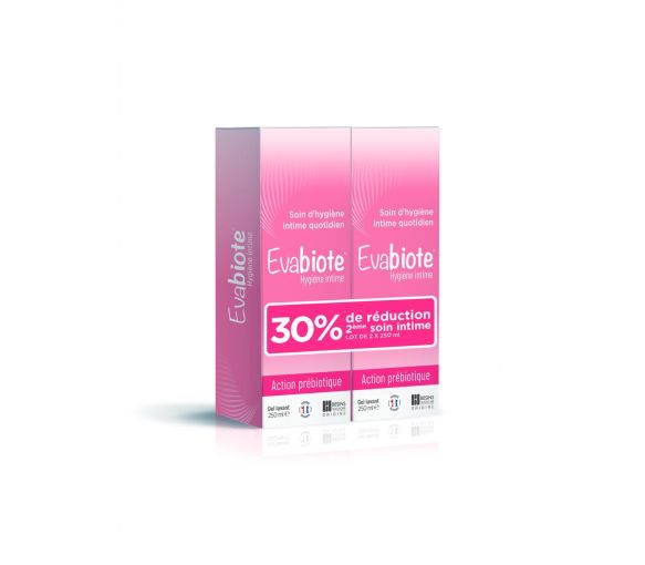 Evabiote Gel lavant hygiène intime Besins Healthcare - lot de 2 flacons de 250 ml - image 1