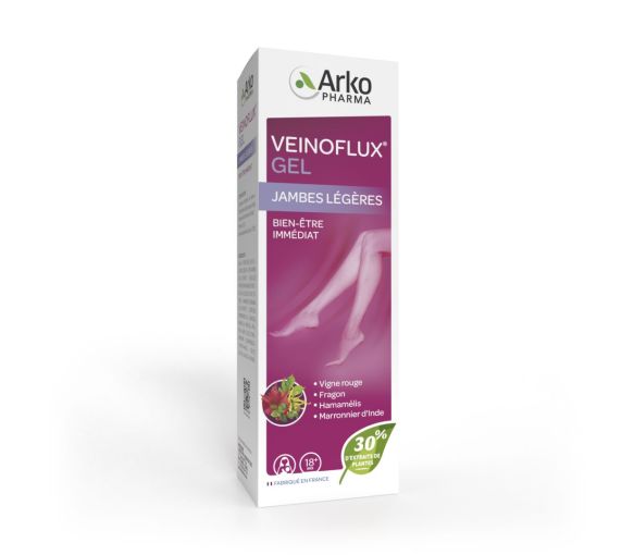 Gel Veinoflux circulation jambes légères Arkopharma - tube de 150ml - image 1
