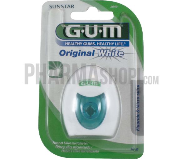 Fil dentaire blanchissant original white Gum - 30 mètres