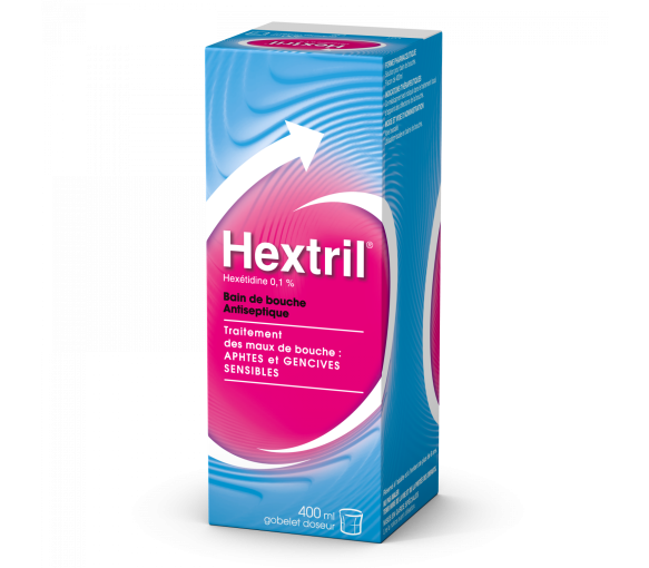 Hextril bain de bouche - flacon de 400 ml