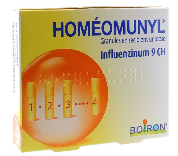 Homéomunyl granules en récipient unidose Boiron - boite de 4 récipients unidoses