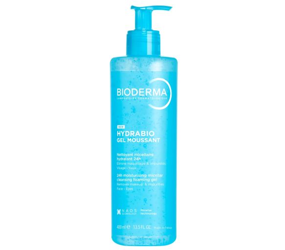 Hydrabio gel moussant Bioderma - flacon-pompe de 400ml - image 1