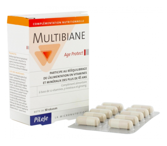 Multibiane Gélule Age protect Pileje - Boite de 30 gélules