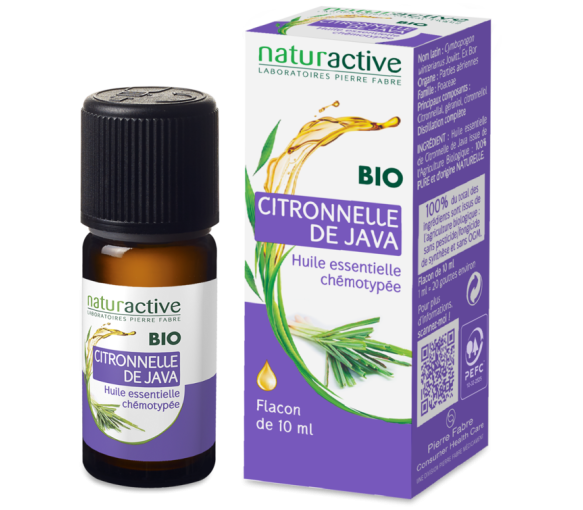 Huile essentielle de Citronnelle de Java BIO Naturactive - flacon de 10 ml