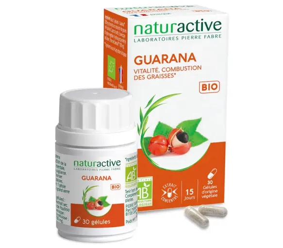 Guarana bio Naturactive - boîte de 30 gélules
