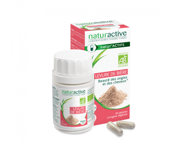 Levure de bière bio Naturactive - boîte de 60 gélules