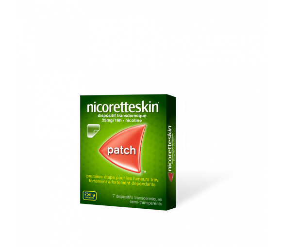 Nicorette Skin 25mg/16h dispositif transdermique - boite de 7 patchs