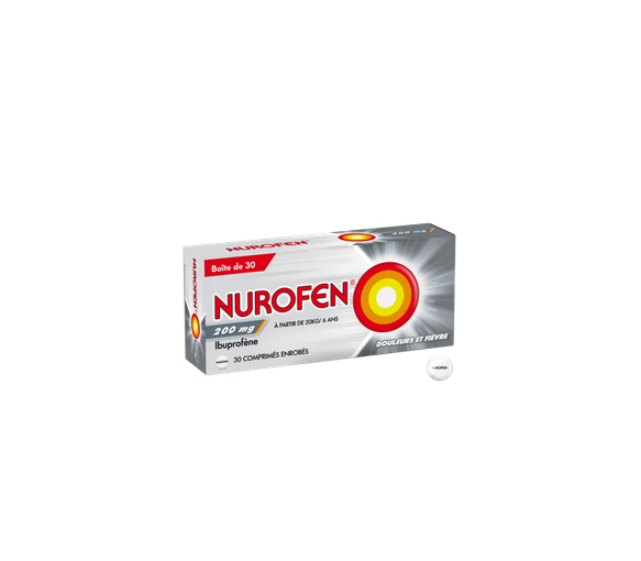 Nurofen 200mg comprimé - boîte de 30 comprimés enrobés