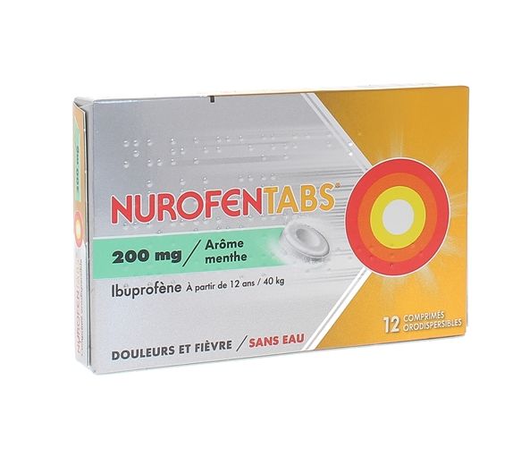 Nurofentabs 200 mg - 12 comprimés orodispersibles