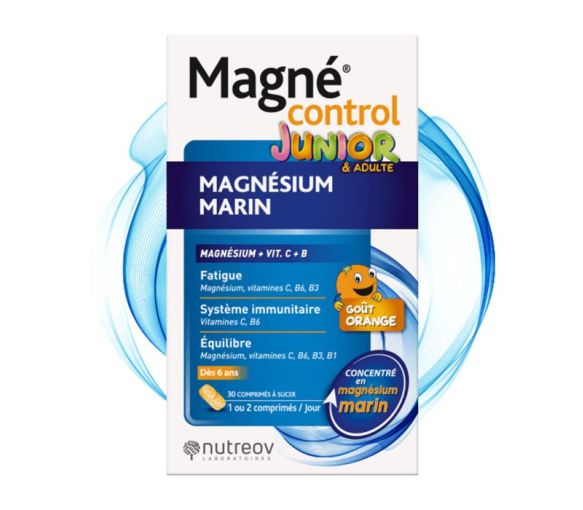 Magné control junior Magnésium marin Nutreov - boite de 30 comprimés