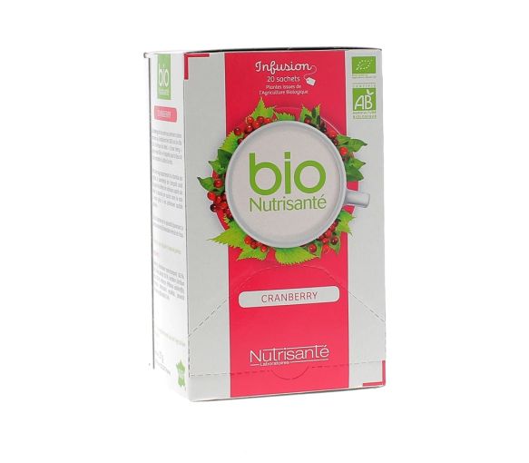 Infusion bien-être Cranberry bio Nutrisanté - 20 sachets