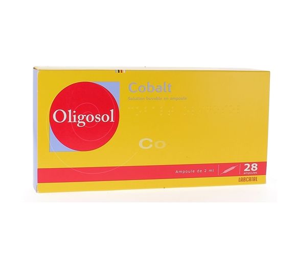 Oligosol Cobalt solution buvable en ampoule - boîte de 28 ampoules