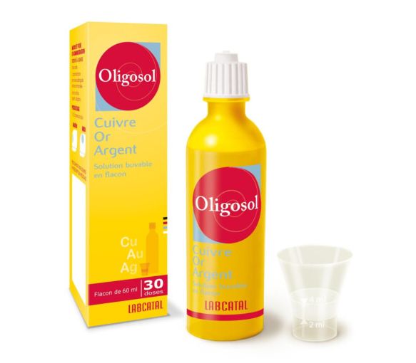 Oligosol Cuivre Or Argent solution buvable en flacon - Flacon de 60ml