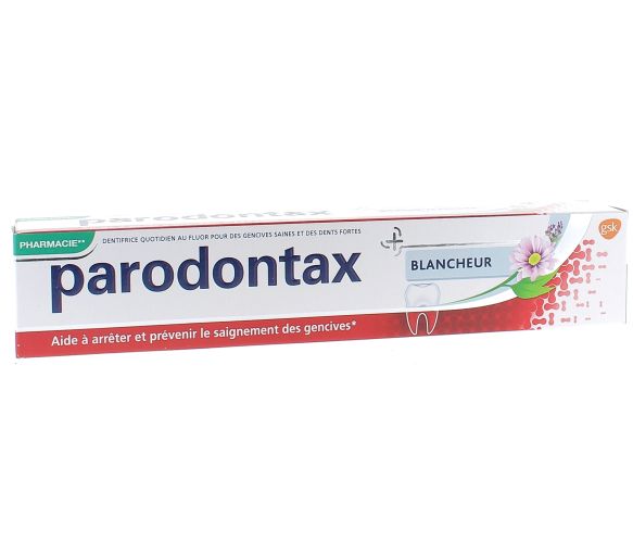 Dentifrice blancheur au fluor Parodontax - tube de 75 ml