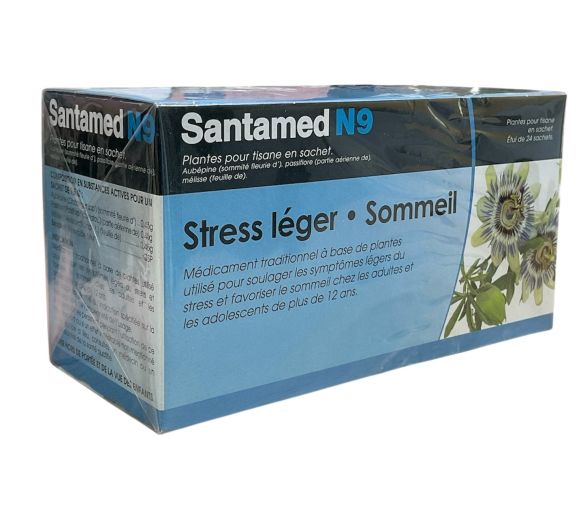 Santamed N9 stress léger et sommeil tisane - boite de 24 sachets - image 1