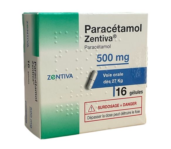 Paracétamol Zentiva 500mg - boite de 16 gélules - image 1