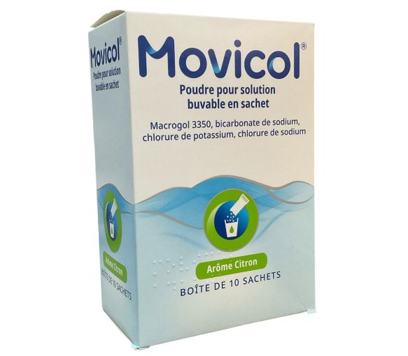 Movicol arôme citron poudre pour solution buvable en sachet - boîte de 10 sachets - image 1