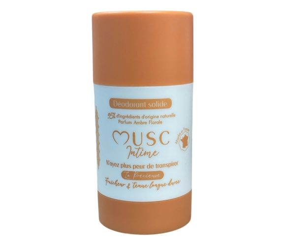 Déodorant solide amber flower la la précieuse Musc Intime - roll-on de 50g - image 1