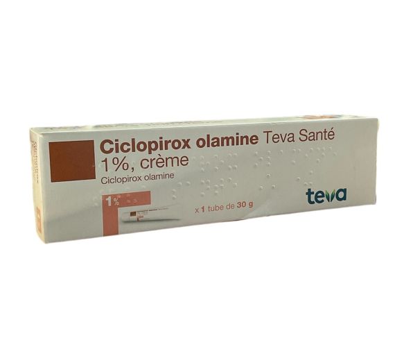 Ciclopirox olamine crème 1% Teva - tube de 30g - image 1