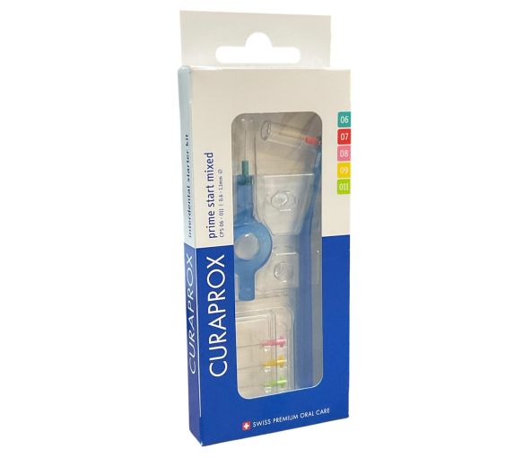 Set de brossettes interdentaires prime start mixed de 0,6mm à 1,1mm Curaprox - boite de 5 brossettes - image 1