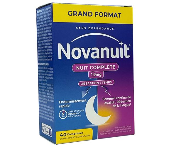 Novanuit nuit complète 1,9mg Opella - boite de 40 comprimés - image 1