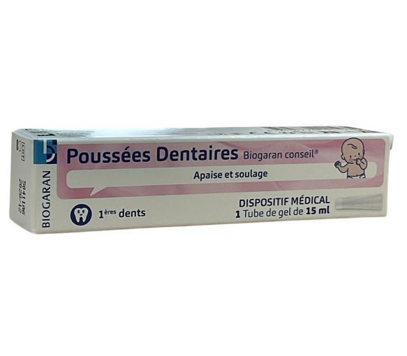 Poussées dentaires Biogaran conseil - tube de gel de 15ml