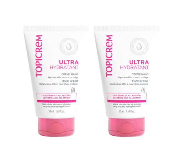 Ultra-hydratant crème mains Topicrem - lot de 2 tubes de 50ml - image 1