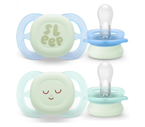 Ultra start nighttime sucettes 0-2mois Avent - lot de 2 sucettes
