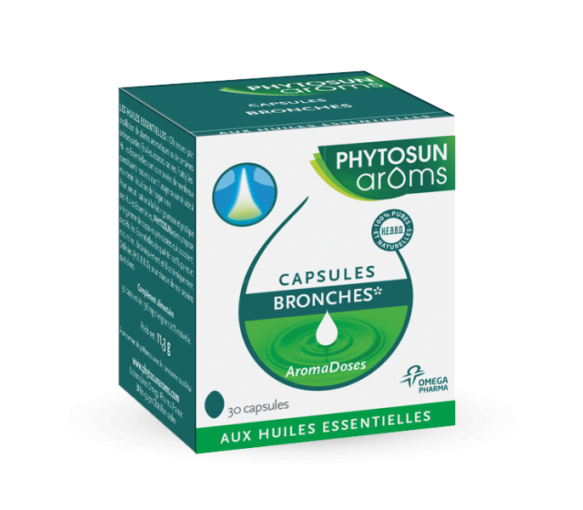 Capsules bronches aromadoses Phytosun arôms - 30 capsules