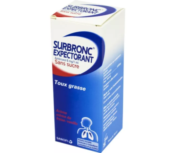 Surbronc expectorant Ambroxol sans sucre solution buvable - flacon de 100 ml