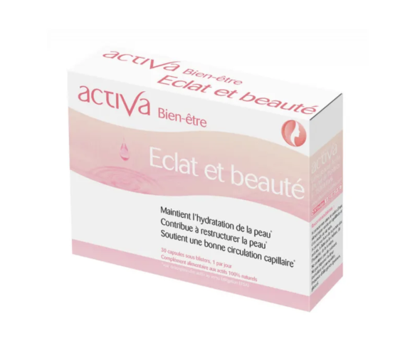 Bien-être éclat et beauté Activa - boite de 30 capsules