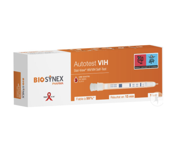 Autotest VIH Biosynex - Boite d'un autotest
