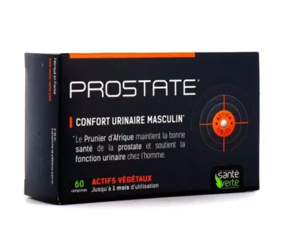 Prostate confort urinaire masculin Santé Verte - boite de 60 comprimés