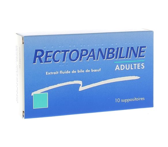 Rectopanbiline Adultes suppositoire - boîte de 10 suppositoires - image 1