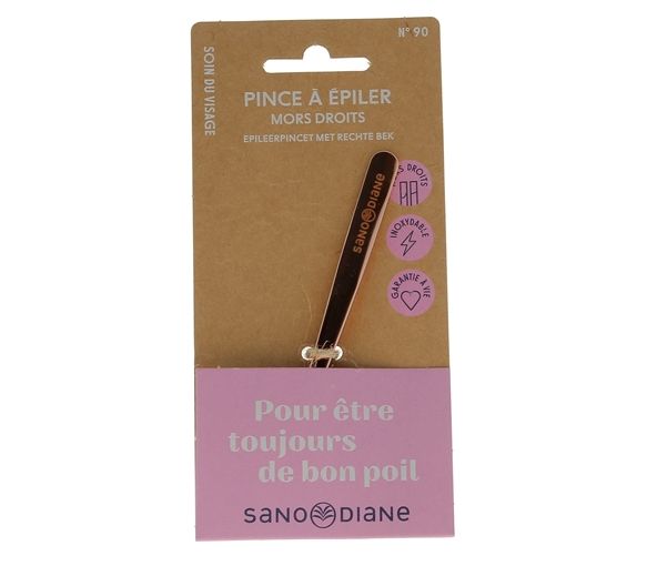 Pince à épiler mors droits Sanodiane - 1 pince