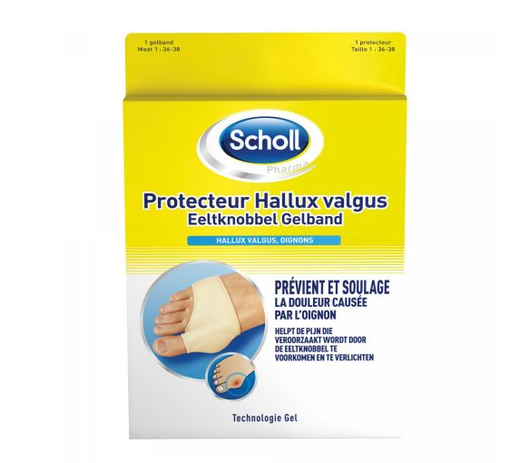 Protecteur Hallux valgus Scholl - boîte d'un protecteur