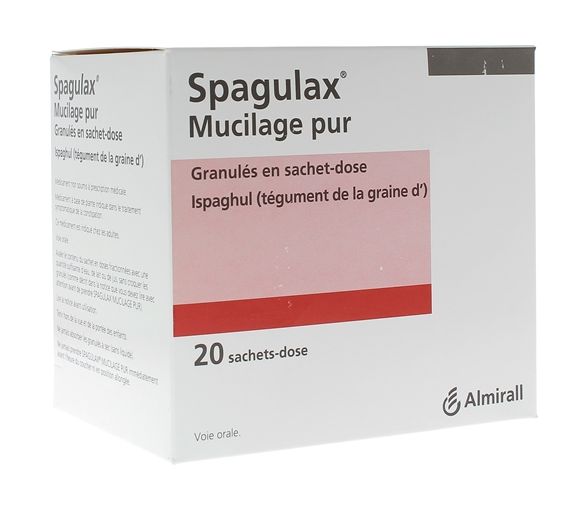 Spagulax mucilage pur granulés en sachet-dose - boîte de 20 sachets