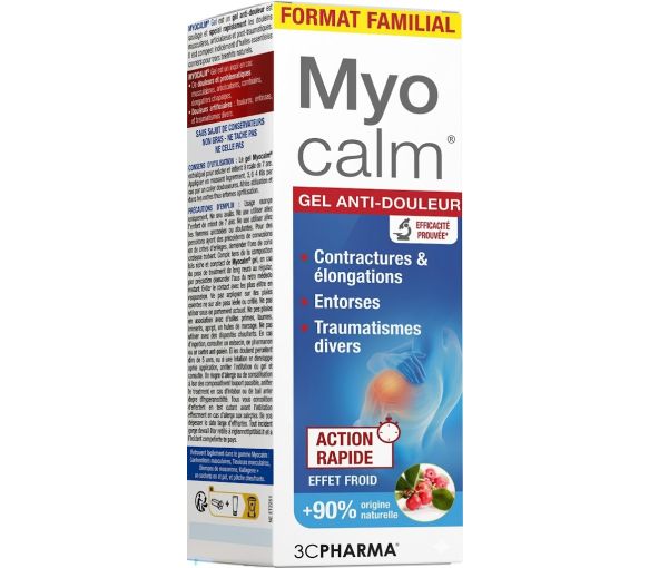 Myocalm gel anti-douleur 3C Pharma - tube de 100ml