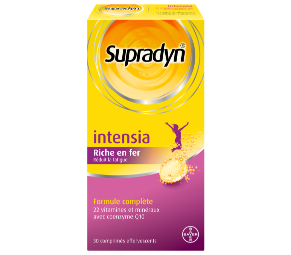 Supradyn Intensia Vitamines, Minéraux et Fer effervescent 30 comprimés Réduit la fatigue - image 1