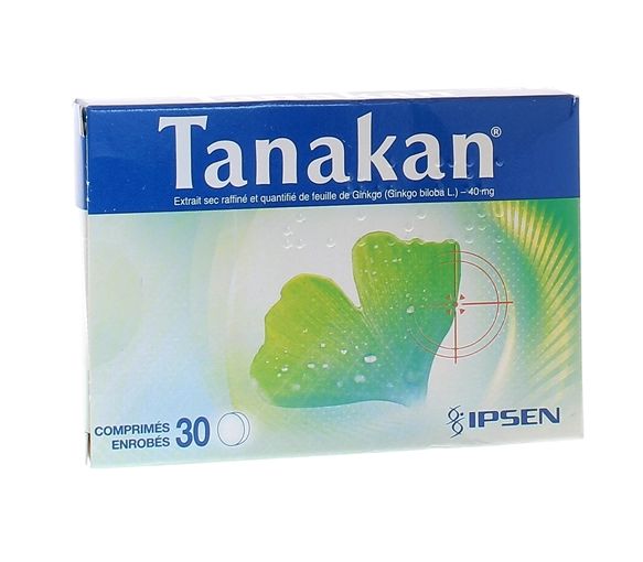 Tanakan 40mg comprimé enrobé - boîte de 30 comprimés