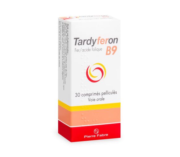 Tardyferon B9 comprimé pelliculé - boîte de 30 comprimés