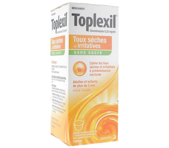Toplexil 0,33mg/ml sans sucre - flacon de 150 ml