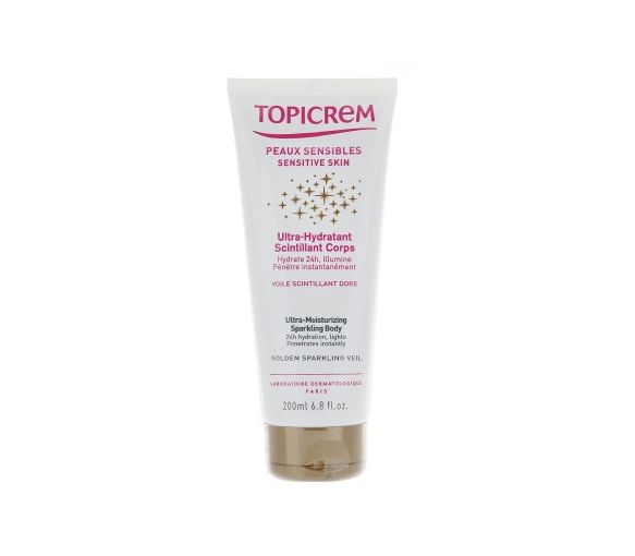 Ultra-Hydratant scintillant corps Topicrem - tube de 200 ml - image 1