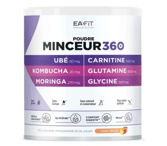 Minceur 360 goût pêche Eafit - pot de 250g - image 1