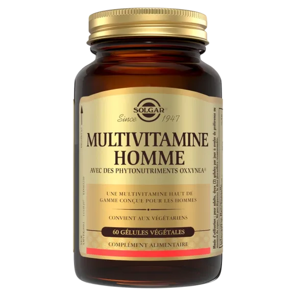 Multivitamine homme Solgar - pot de 60 gélules