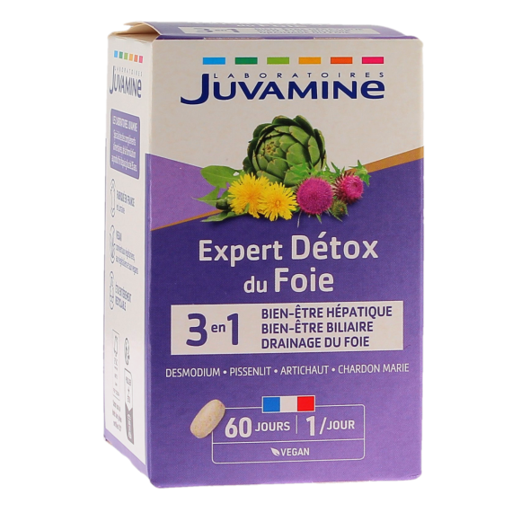 Expert Détox du foie Juvamine - boîte de 60 comprimés