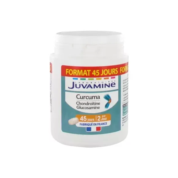 Juvamine curcuma chondroïtine glucosamine - boite de 90 comprimés