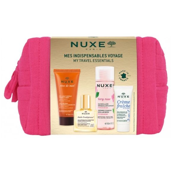 Trousse Mes indispensables voyage Nuxe - trousse comprenant 4 produits