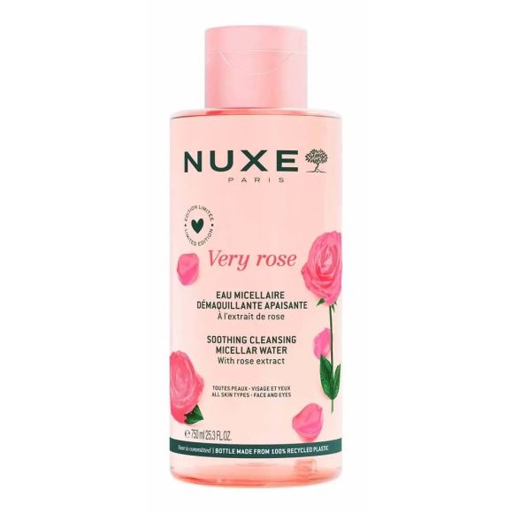 Very Rose Eau micellaire démaquillante apaisante Nuxe - flacon de 750ml