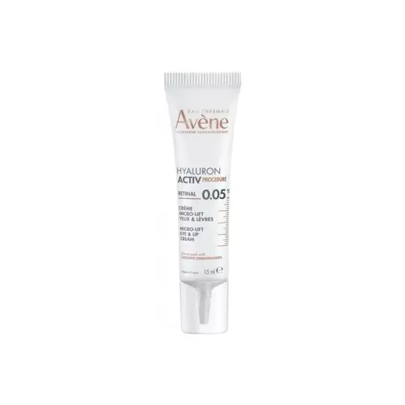 Hyaluron Activ Procedure Crème micro-lift yeux et lèvres retinal 0,05% Avène - tube de 15ml
